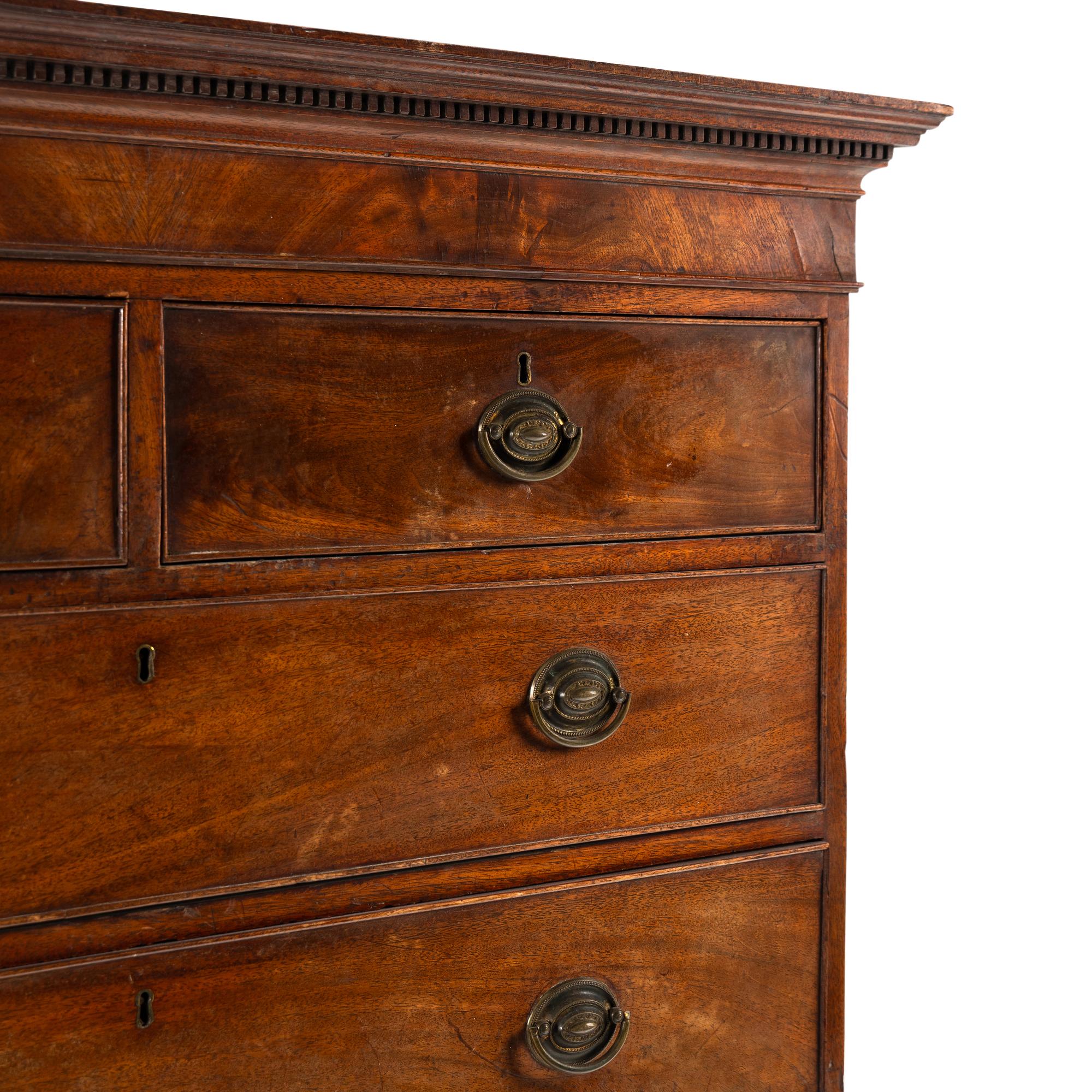 A Late George III Mahogany Chest-on-Chest