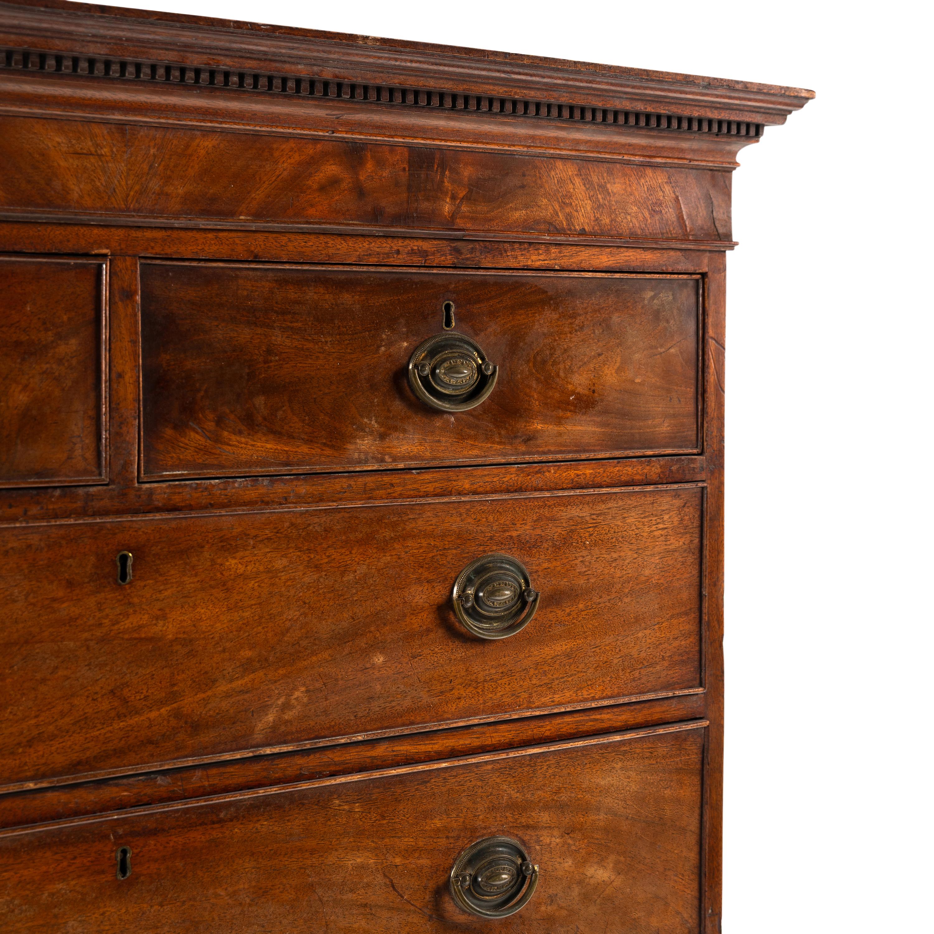 A Late George III Mahogany Chest-on-Chest