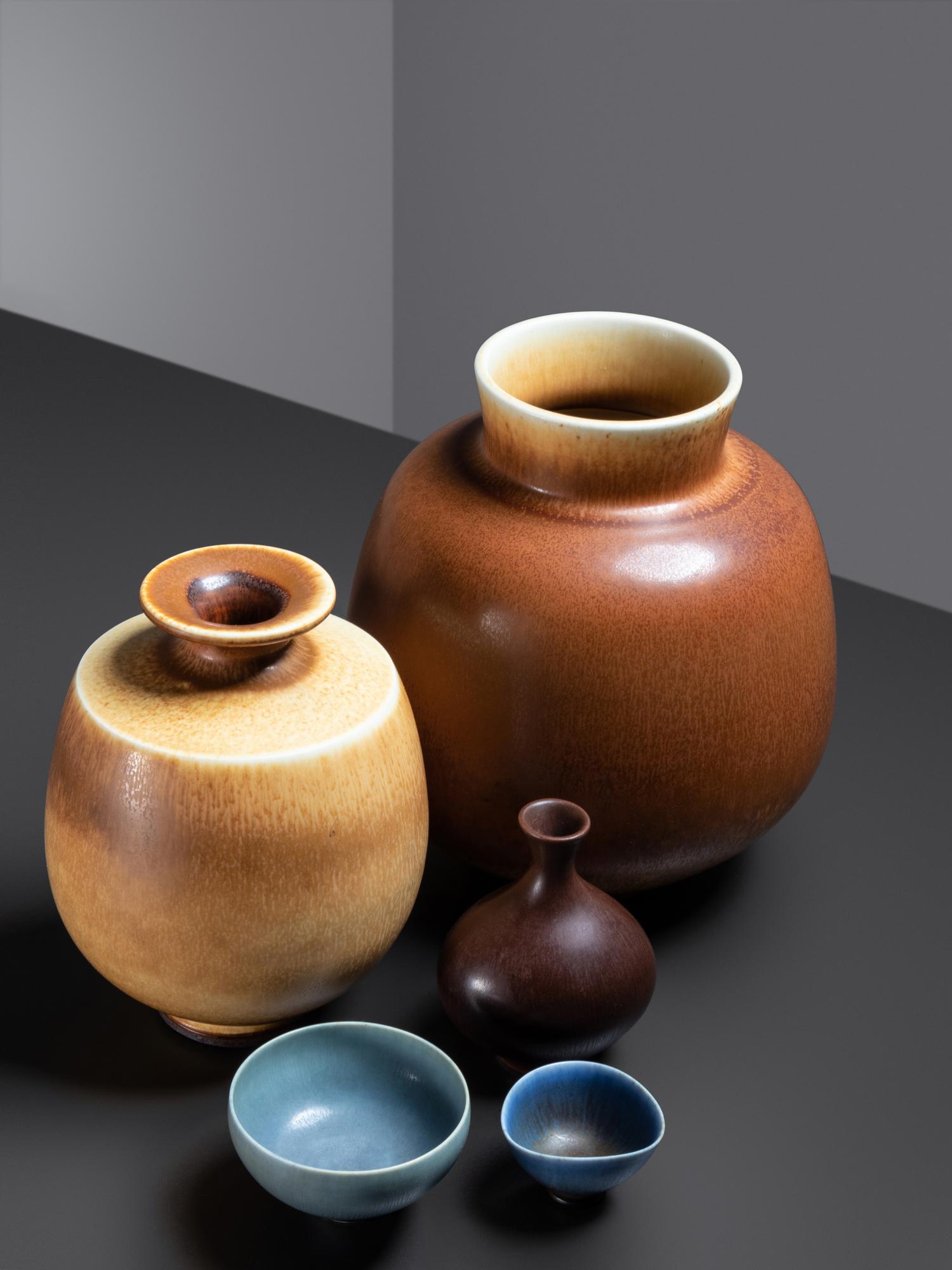 Collection of Five Vessels Gustavsberg, Sweden