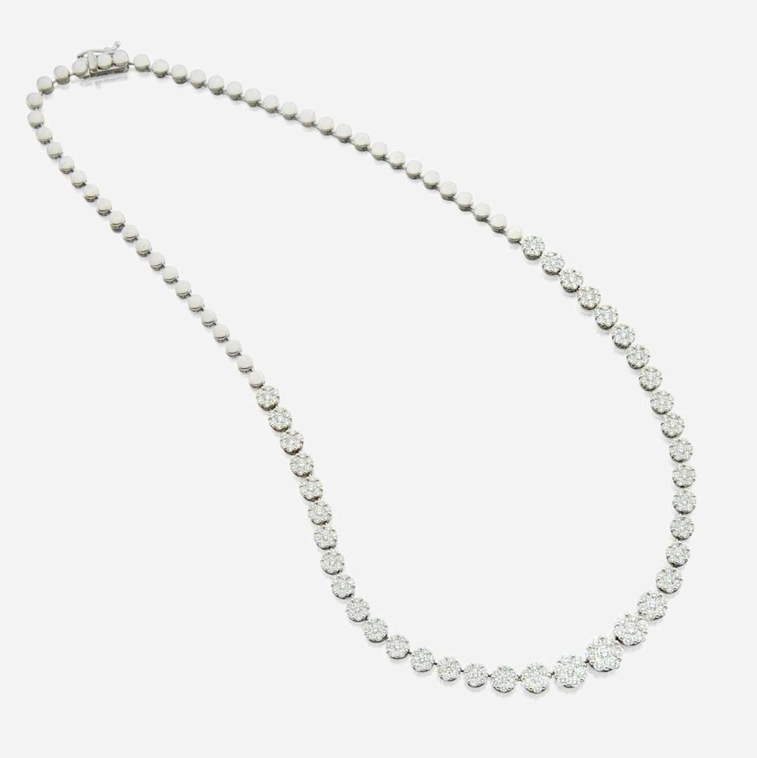 A diamond and white gold necklace, Simon G