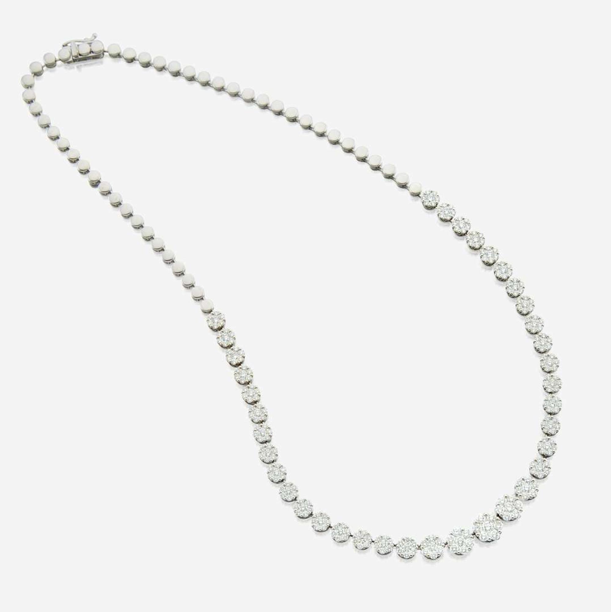 A diamond and white gold necklace, Simon G