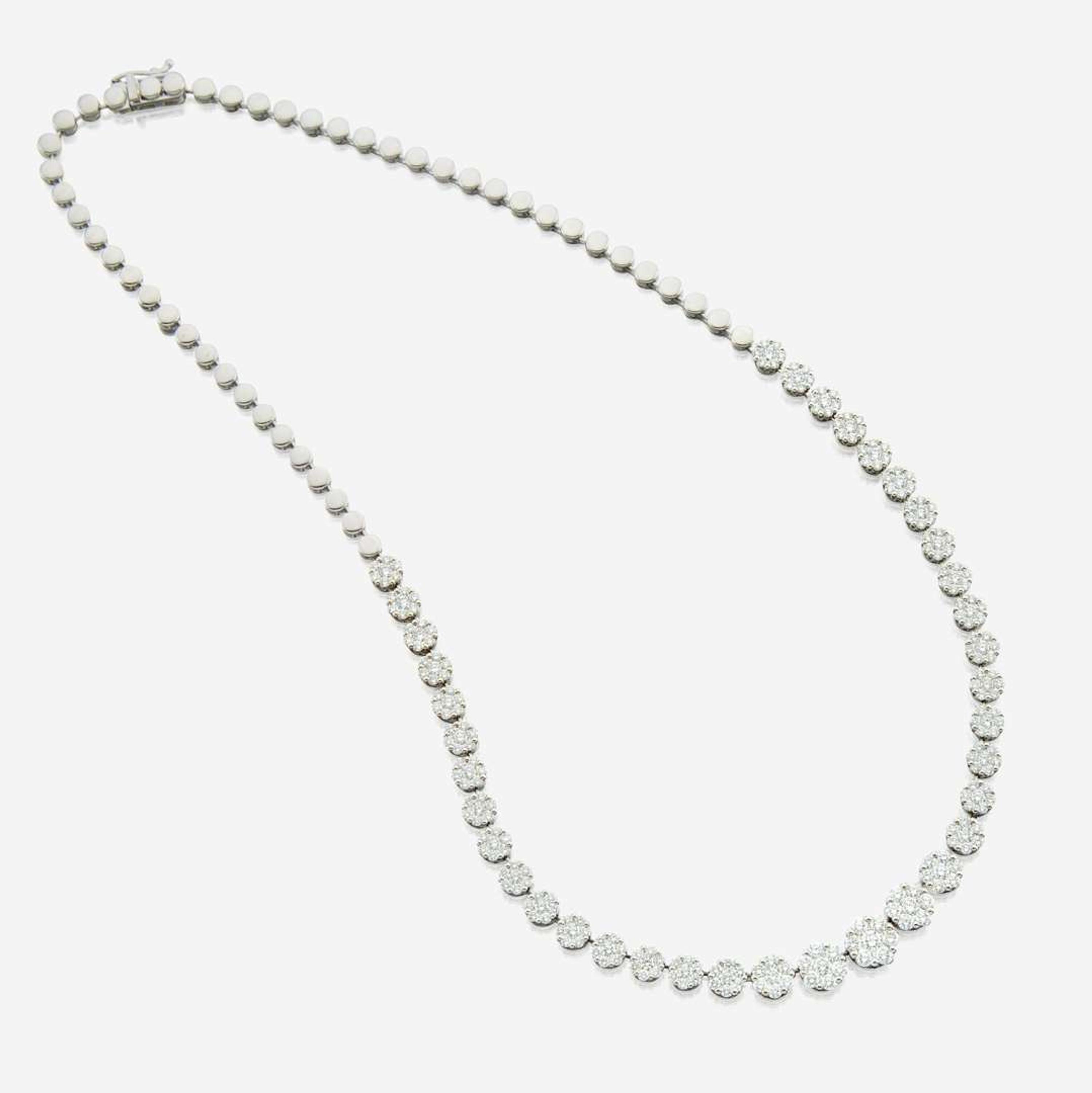 A diamond and white gold necklace, Simon G