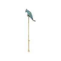 VICTORIAN, TURQUOISE COCKATOO STICK PIN
