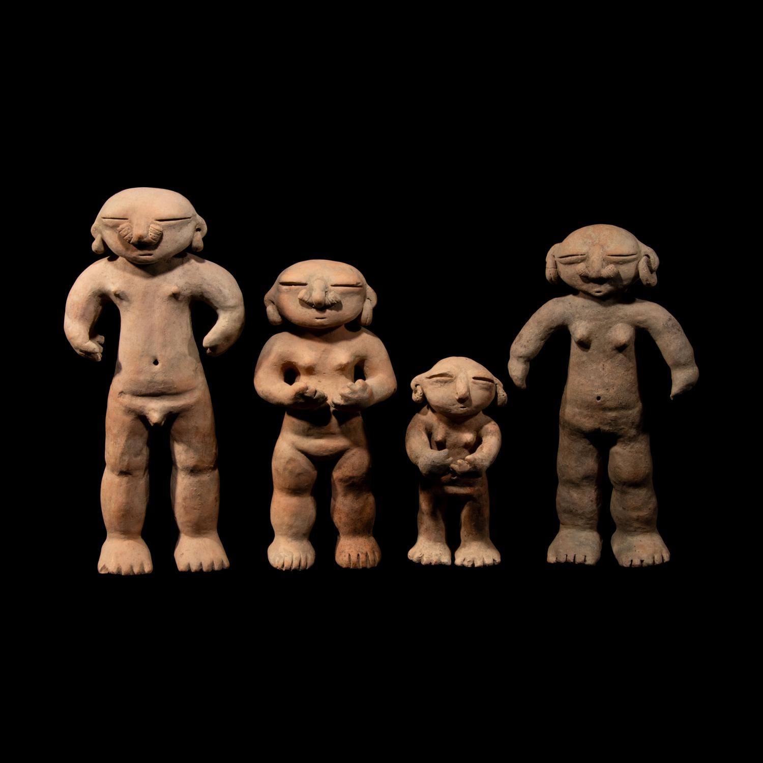 Four Sinu Terracotta Figures
