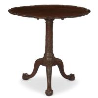 Chippendale mahogany tilt-top tea table 18th century