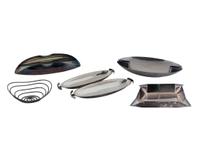 A Group of Seven Italian Stainless Steel Works by Lino Sabattini — 20TH CENTUIRY
