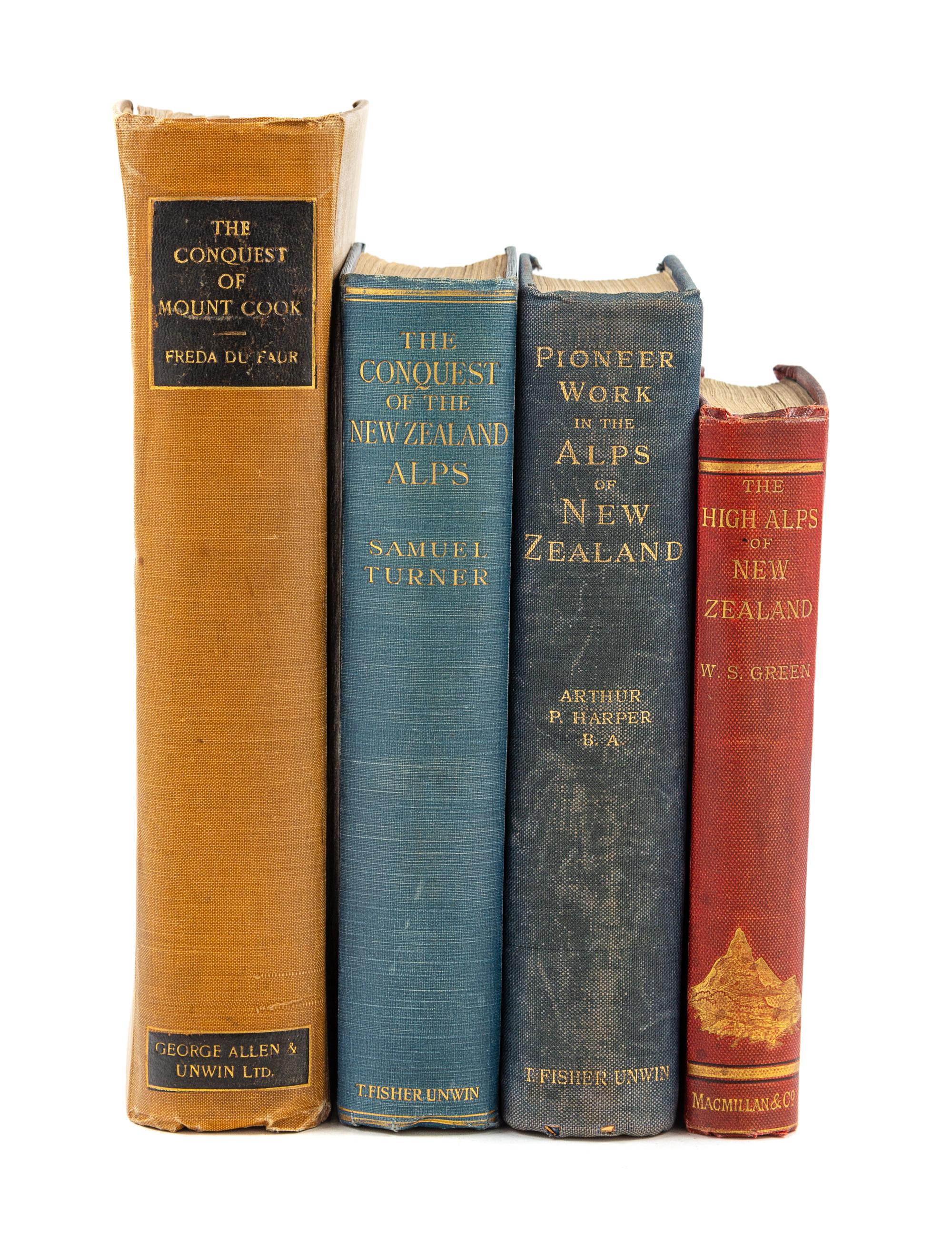 [MOUNTAINEERING - NEW ZEALAND]. A group of 4 works, comprising:
