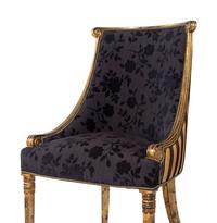 A Pair of Giltwood Barrel-Back Chairs