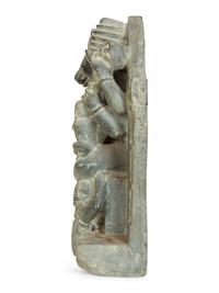 A Carved Stone Sculpture of Lord Narsinmha — 19th Century