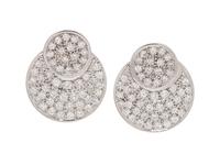 M&J SAVITT, DIAMOND EARRINGS AND ATTACHMENTS