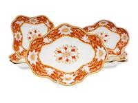A Chamberlain Worcester Porcelain Dessert Service