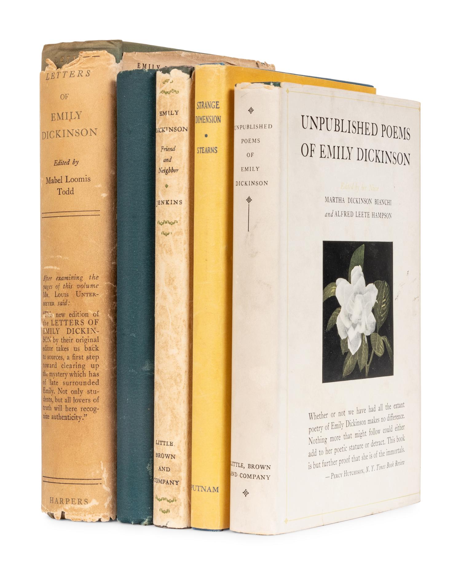 [DICKINSON, Emily (1830-1886)]. A group of 20th-century editions relating to Dickinson and her circle, including: