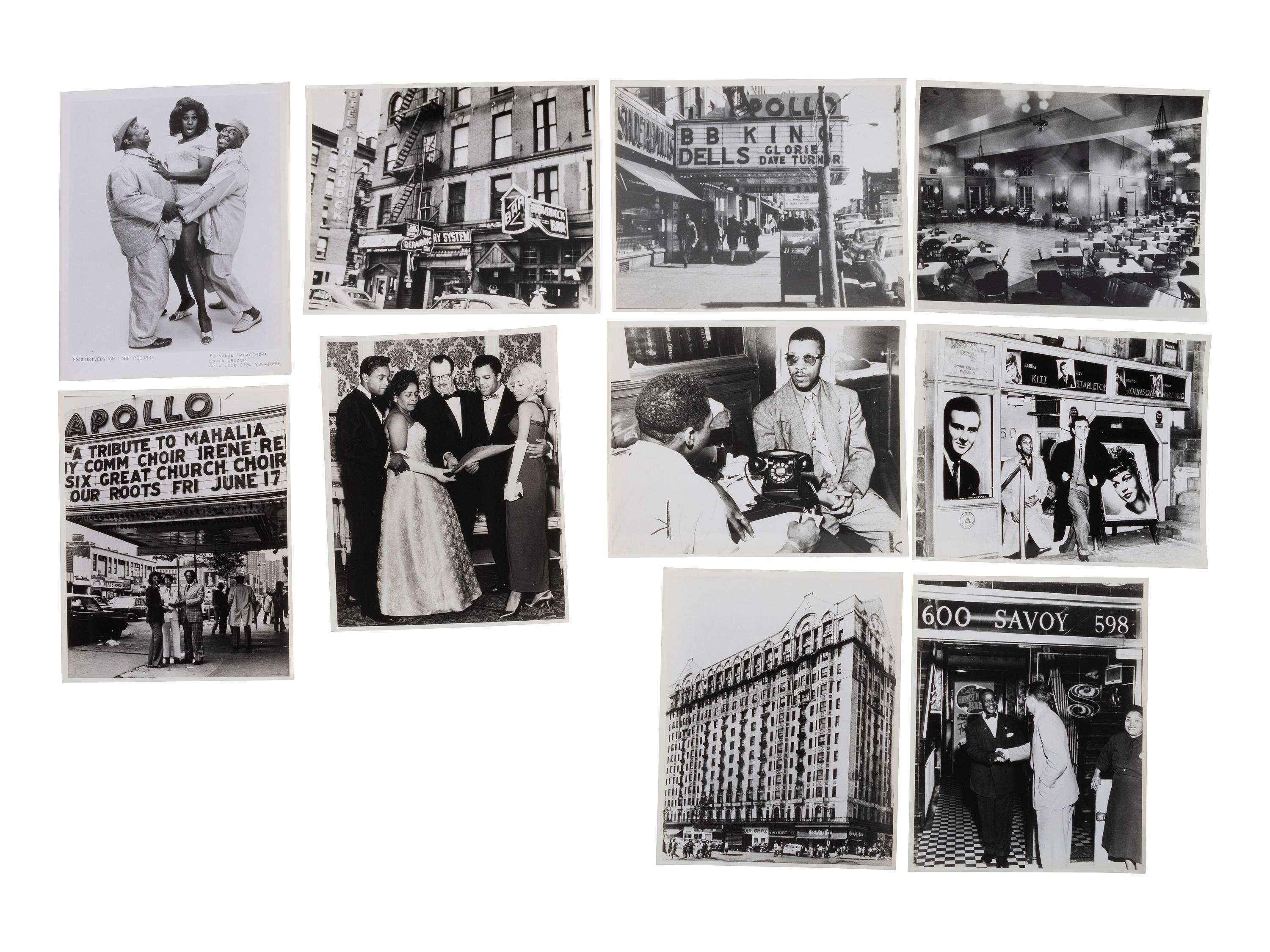 [EARLY PHOTOGRAPHY]. A group of 42 photographs of African American musicians, actors, and other personalities.