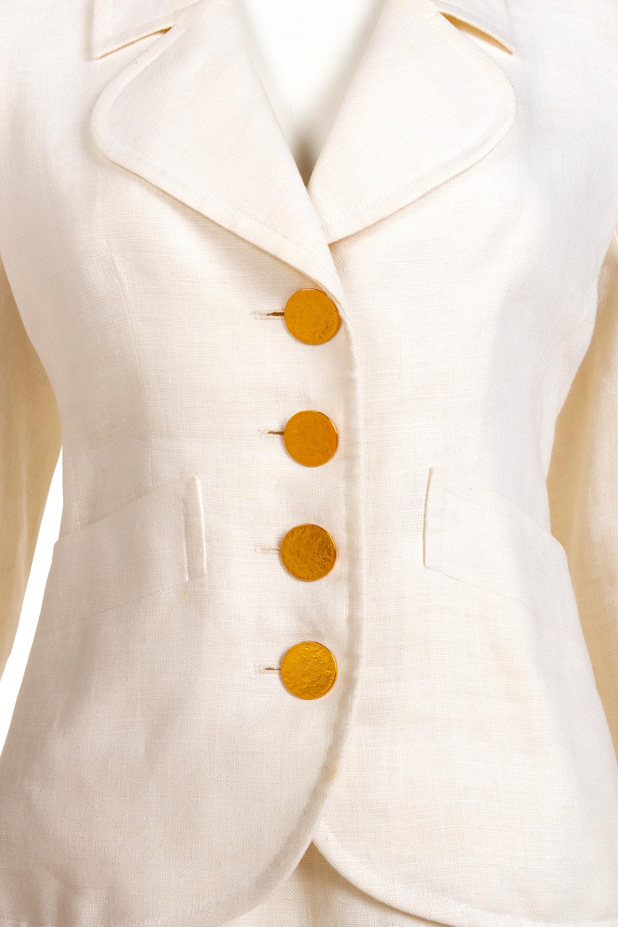 Two Yves Saint Laurent Two-Piece Skirt Suits, 1980-90s