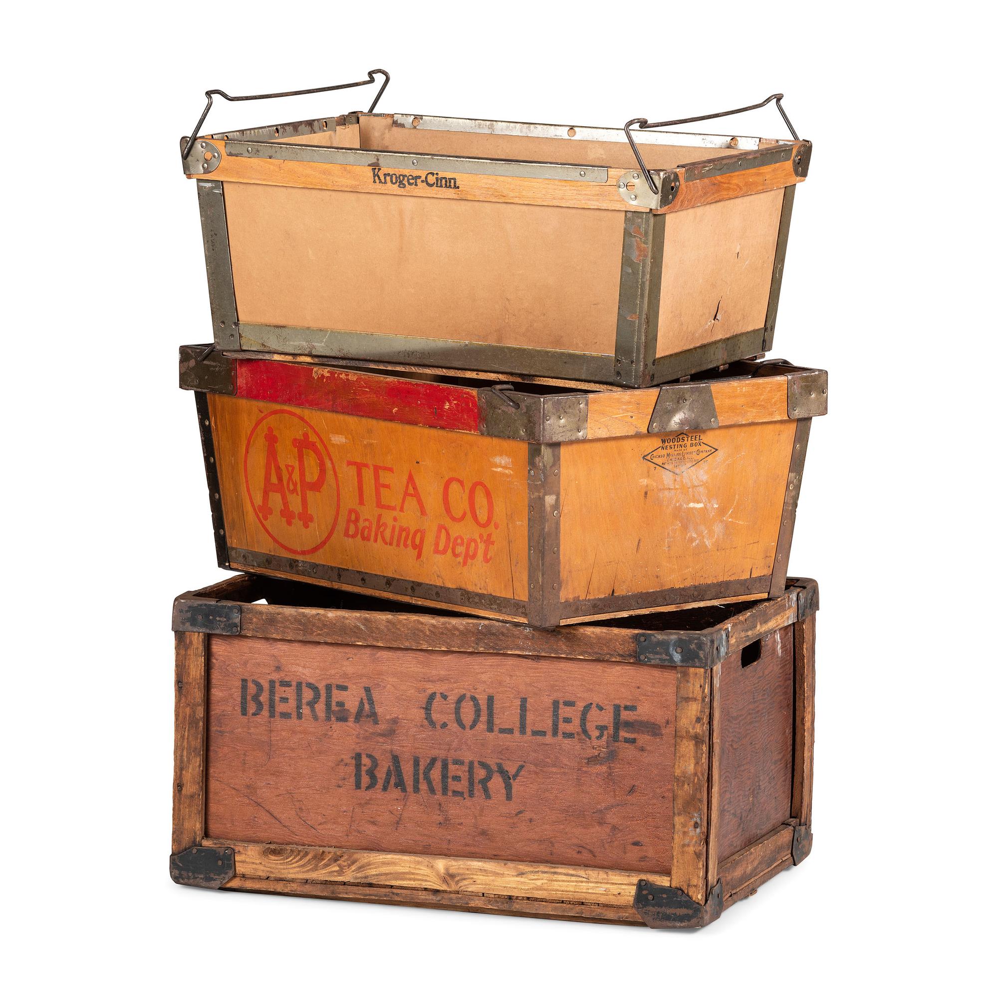 Three Advertising Bins