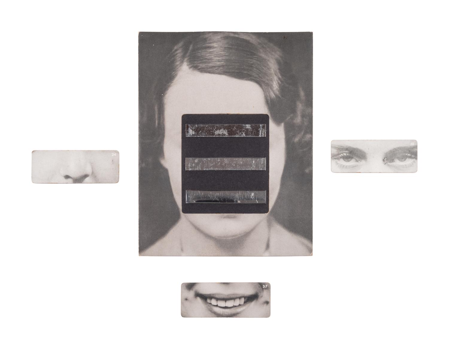 A Set of Nine Photographic Portraits Mounted on Ebonized Stands