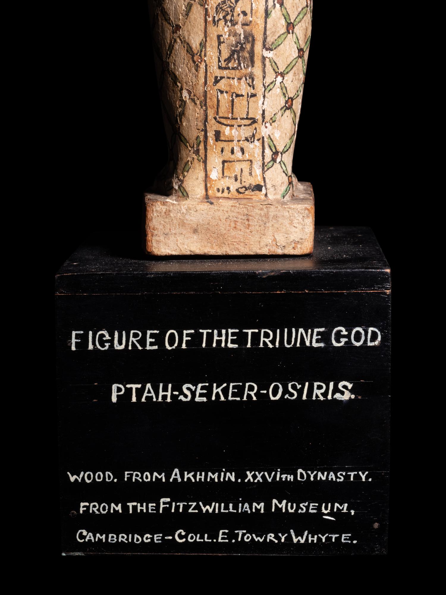 An Egyptian Painted Wood Ptah-Sokar-Osiris