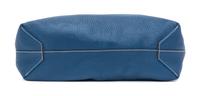 An Hermes Blanc/Bleu 45cm Taurillon Clemence Double Sens Tote, 17.5" x 15.5" x 5".