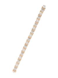 BICOLOR GOLD AND DIAMOND BRACELET