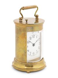 An American Brass Carriage Clock