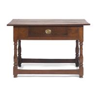 A William and Mary Walnut Stretcher Table