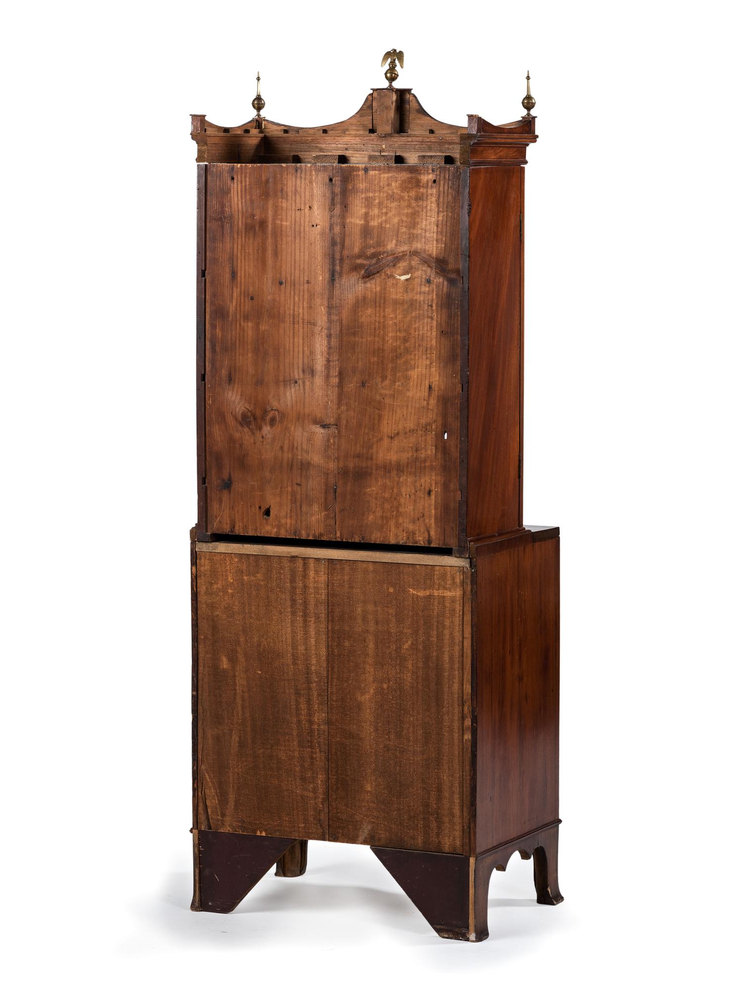 A Federal Style Mahogany Diminutive Secretary Bookcase