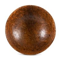 A Burlwood Turned and Incised Breadbowl