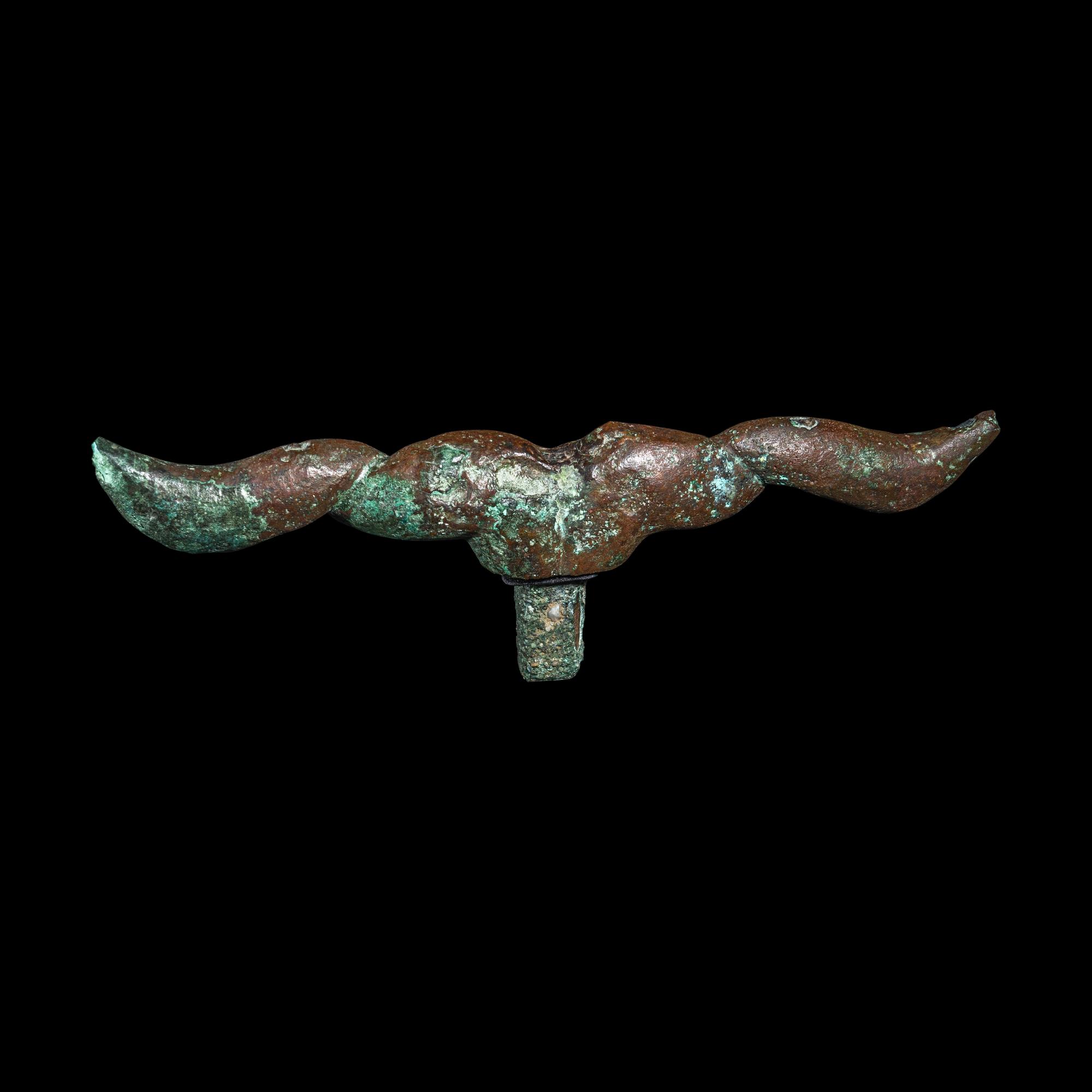An Egyptian Bronze Horns of Ptah Sokar Osiris