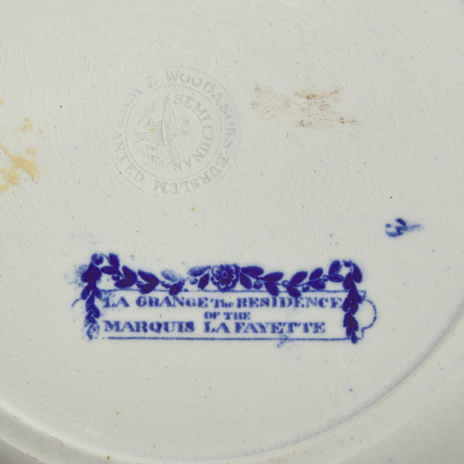 A Group of Five Staffordshire Historical Blue Table Articles