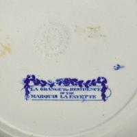 A Group of Five Staffordshire Historical Blue Table Articles