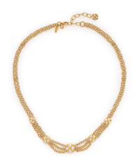 STAMBOLIAN, YELLOW GOLD AND DIAMOND NECKLACE