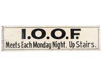 Two Painted Wood Advertising Signs