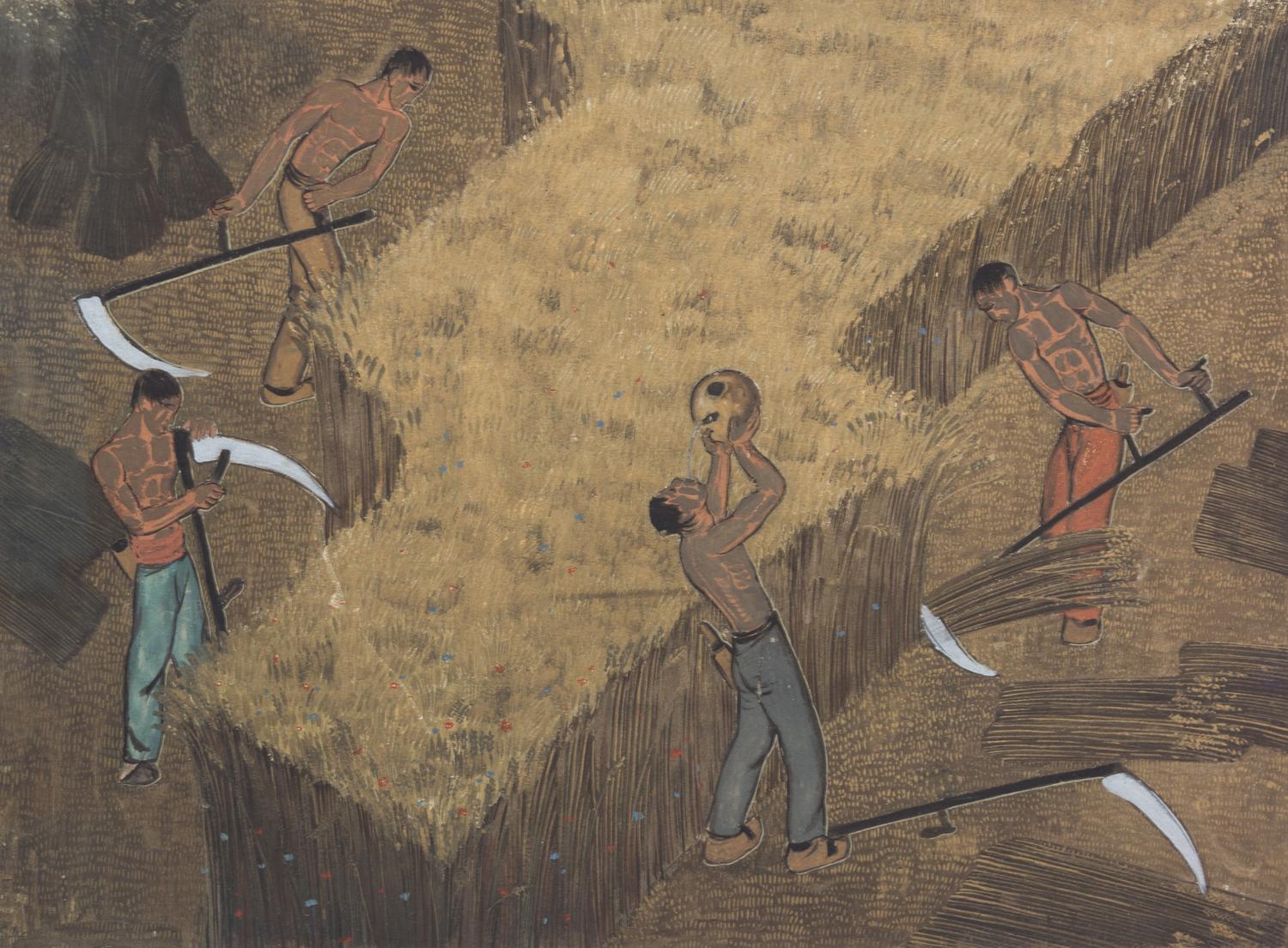 Jean Dunand (Swiss, 1877-1942) — La Moisson, c. 1936