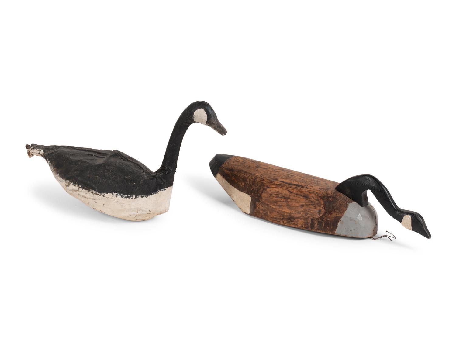 Two Canadian Goose Decoys