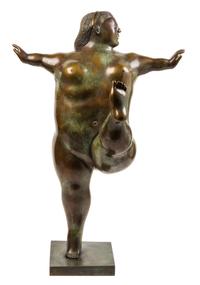 Fernando Botero, (Colombian, b. 1932), Woman Dancer, 1988