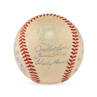 A 1950 Cleveland Indians Team Signed Autograph Baseball (JSA Letter of Authenticity),