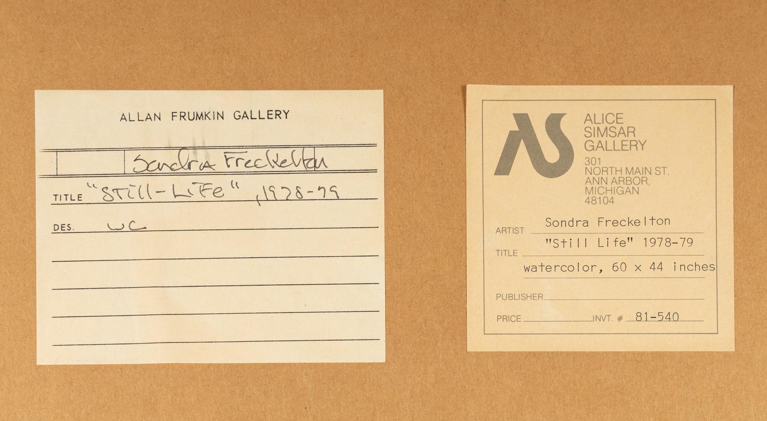 Still Life , 1978-1979
