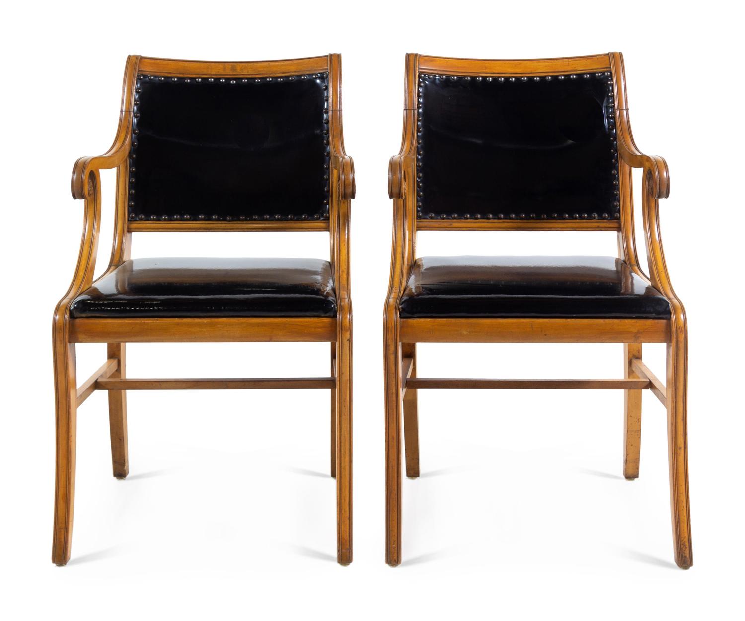 A Pair of Directoire Fruitwood Fauteuils