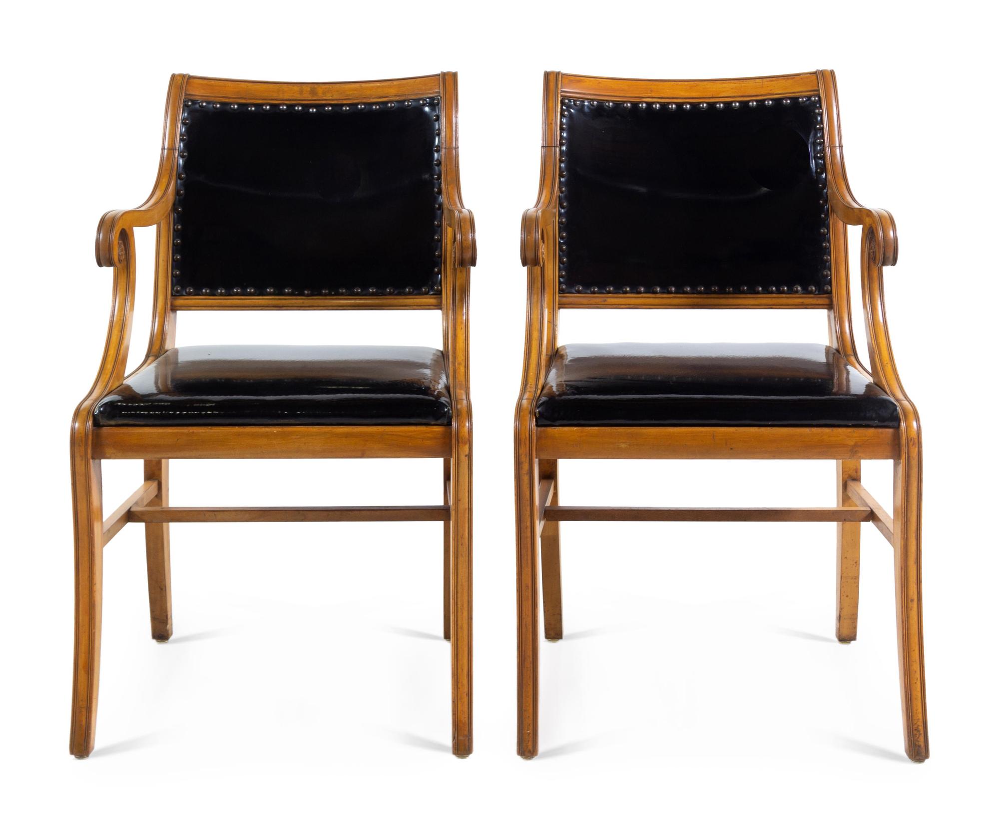 A Pair of Directoire Fruitwood Fauteuils