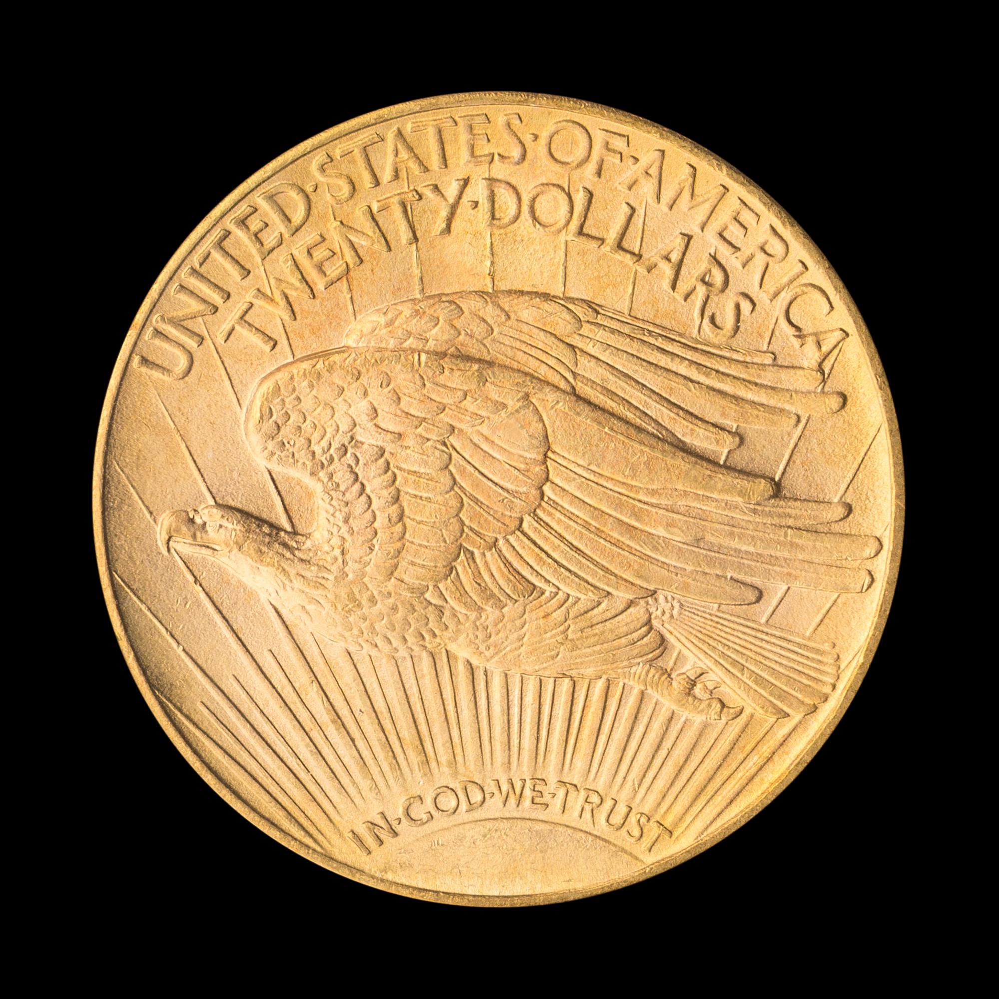 A United States 1914-D St. Gaudens $20 Gold Coin