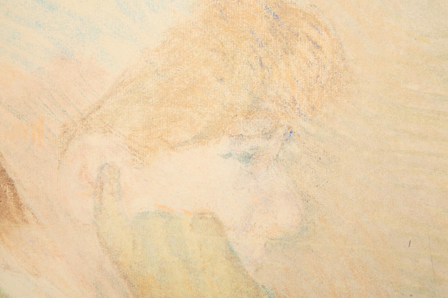 Woman Gazing to Left, Resting Her Head on Her Gloved Hand , c. 1879