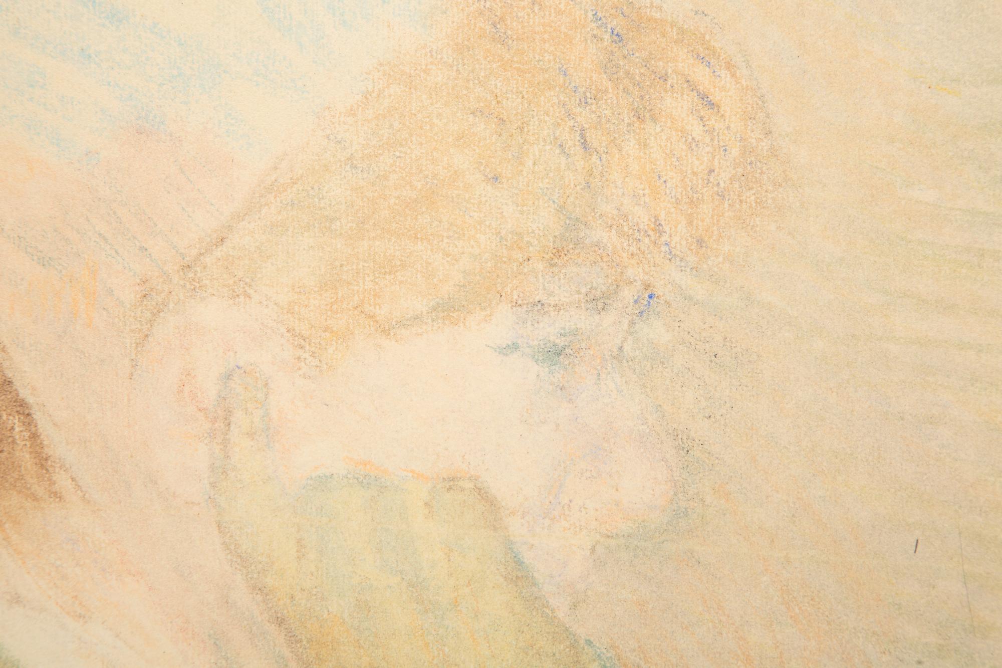 Woman Gazing to Left, Resting Her Head on Her Gloved Hand , c. 1879