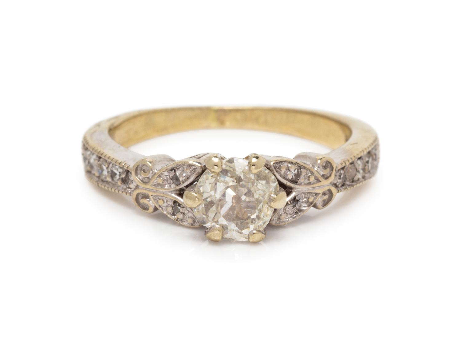 A White Gold and Diamond Ring,
