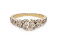 A White Gold and Diamond Ring,