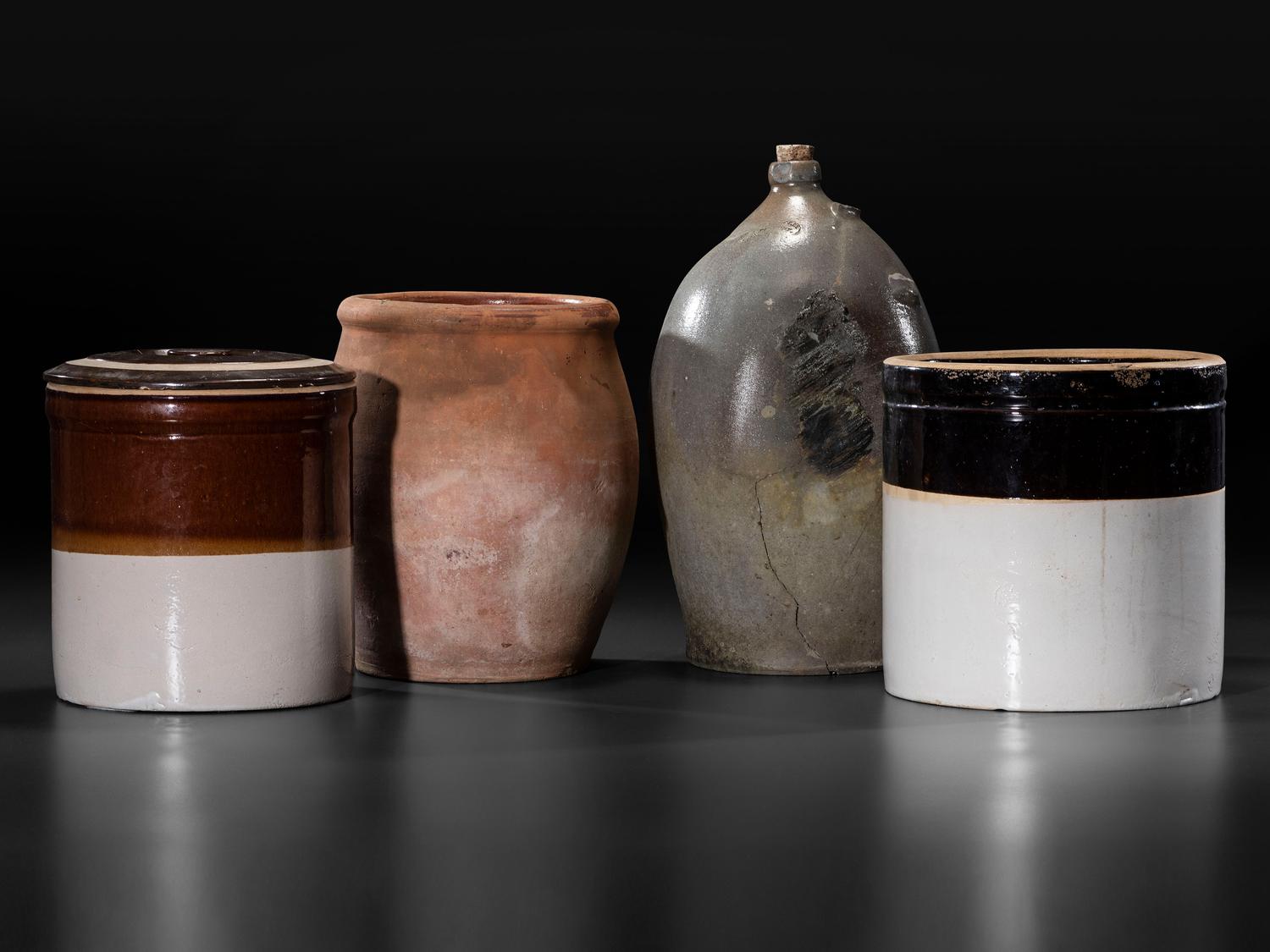 Twelve Stoneware Vessels