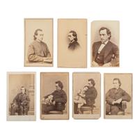 [Lincoln, Abraham] Group of Seven Carte de Visites of Edwin Booth