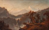 A 19th Century Native American Encampment Scene