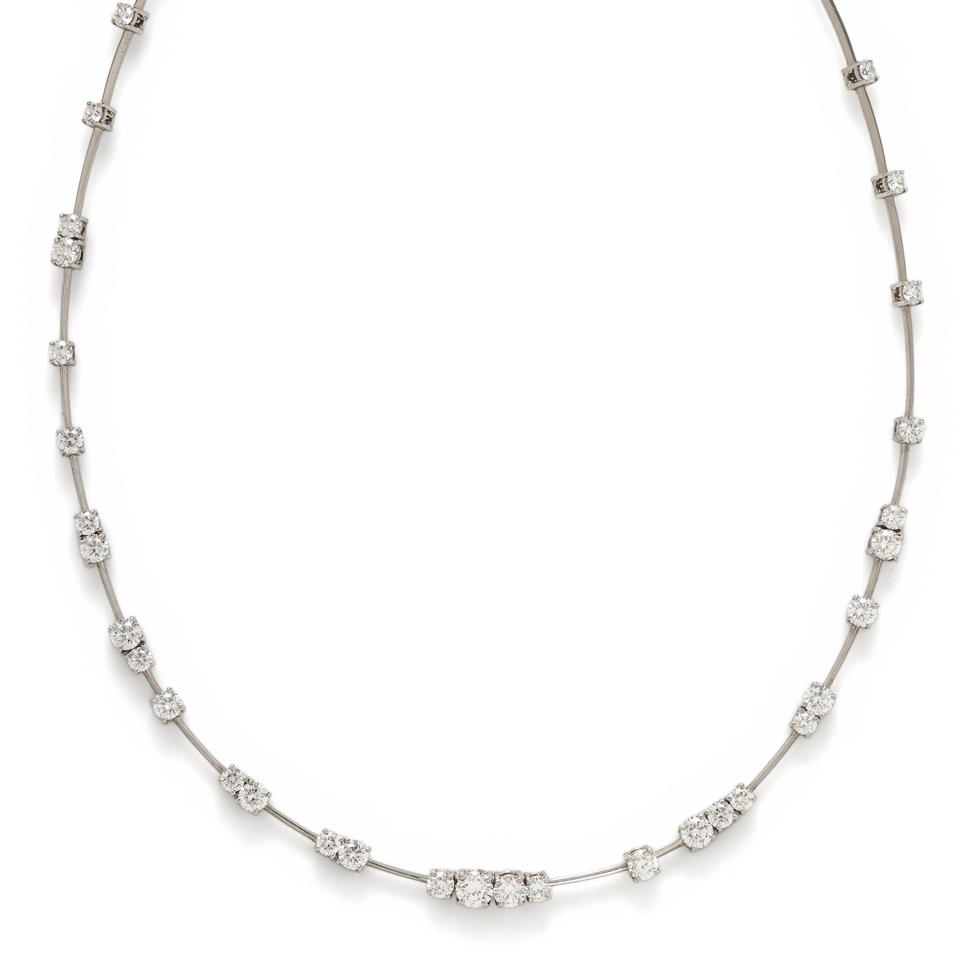 SUNA, PLATINUM AND DIAMOND 'STARRY NIGHT ASTRA' NECKLACE