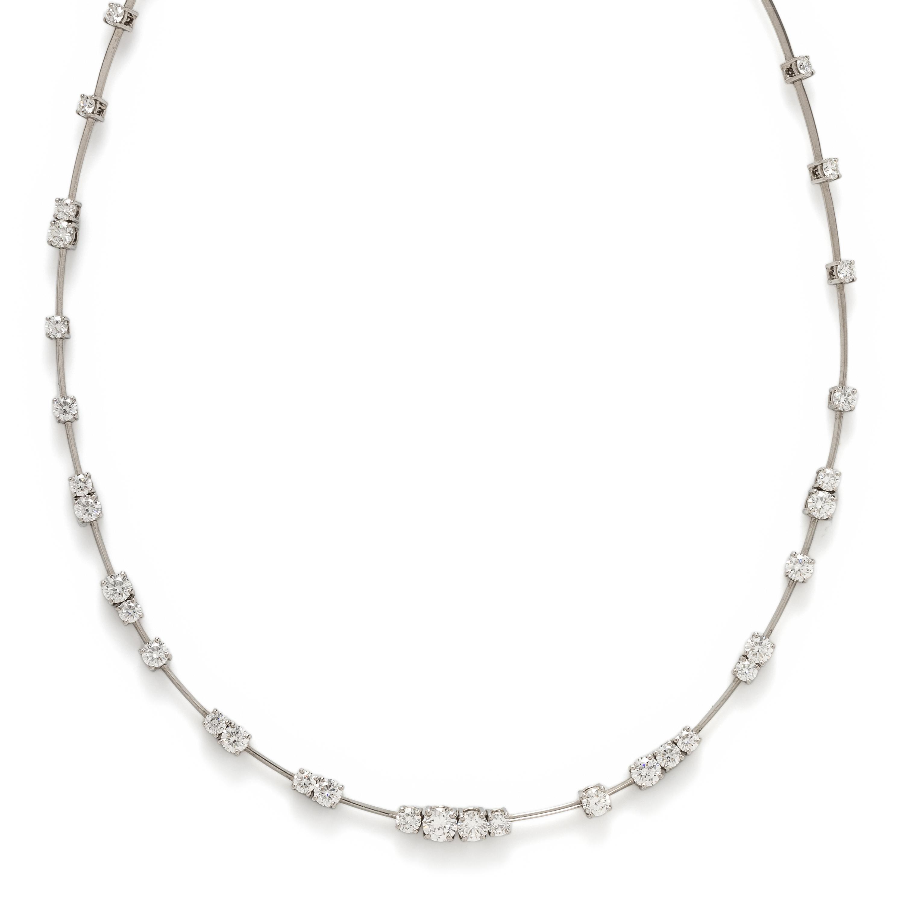 SUNA, PLATINUM AND DIAMOND 'STARRY NIGHT ASTRA' NECKLACE