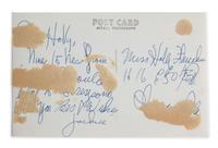 A Jackie Gleason Autographed Postcard